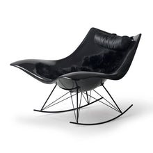 Charger l'image dans la galerie, Fauteuil à bascule design Stingray noir, Fredericia