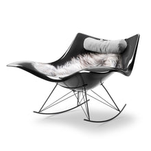 Charger l'image dans la galerie, Fauteuil à bascule design Stingray noir, Fredericia