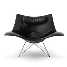 Charger l'image dans la galerie, Fauteuil à bascule design Stingray noir, Fredericia