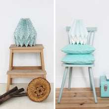 Charger l'image dans la galerie, Suspension origami, blanc et jaune