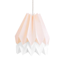 Charger l'image dans la galerie, Suspension origami, rose et blanc