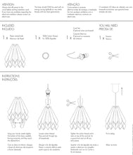 Charger l'image dans la galerie, Suspension origami, rose et blanc