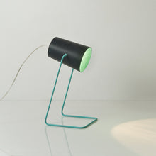 Charger l'image dans la galerie, Lampe à poser, noir et turquoise