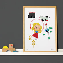 Charger l'image dans la galerie, Poster chambre enfant, ferme