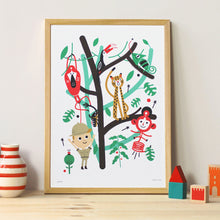 Charger l'image dans la galerie, Poster chambre enfant, jungle