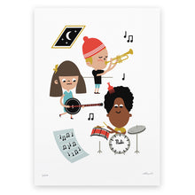 Charger l'image dans la galerie, Poster chambre enfant, musicien