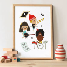 Charger l'image dans la galerie, Poster chambre enfant, musicien