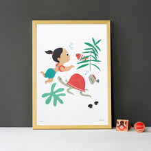 Charger l'image dans la galerie, Poster chambre enfant, nageuse