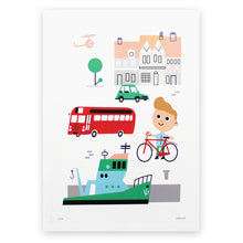 Charger l'image dans la galerie, Poster chambre enfant, ville