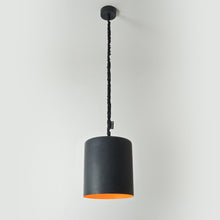 Charger l&#39;image dans la galerie, Suspension design, noir et orange
