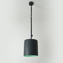 Charger l&#39;image dans la galerie, Suspension design, noir et turquoise
