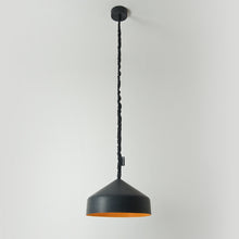 Charger l&#39;image dans la galerie, Suspension cloche, noir et orange
