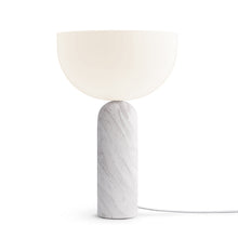 Charger l&#39;image dans la galerie, Lampe de Table Kizu, marbre blanc, New Works
