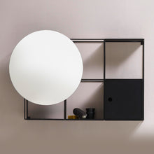 Charger l&#39;image dans la galerie, Étagère design avec miroir rond
