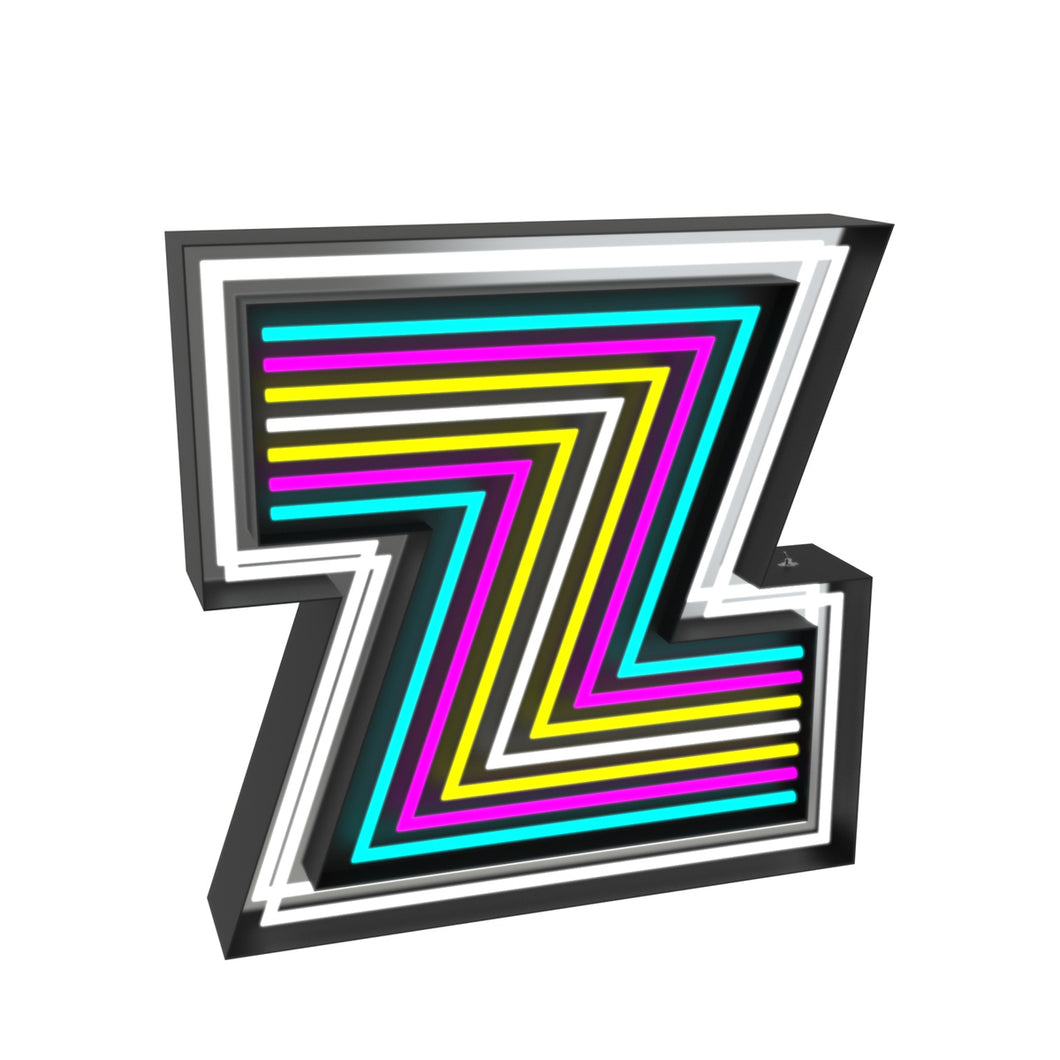 Lampe design, lettre Z