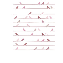 Charger l&#39;image dans la galerie, Papier peint oiseaux roses, Inke
