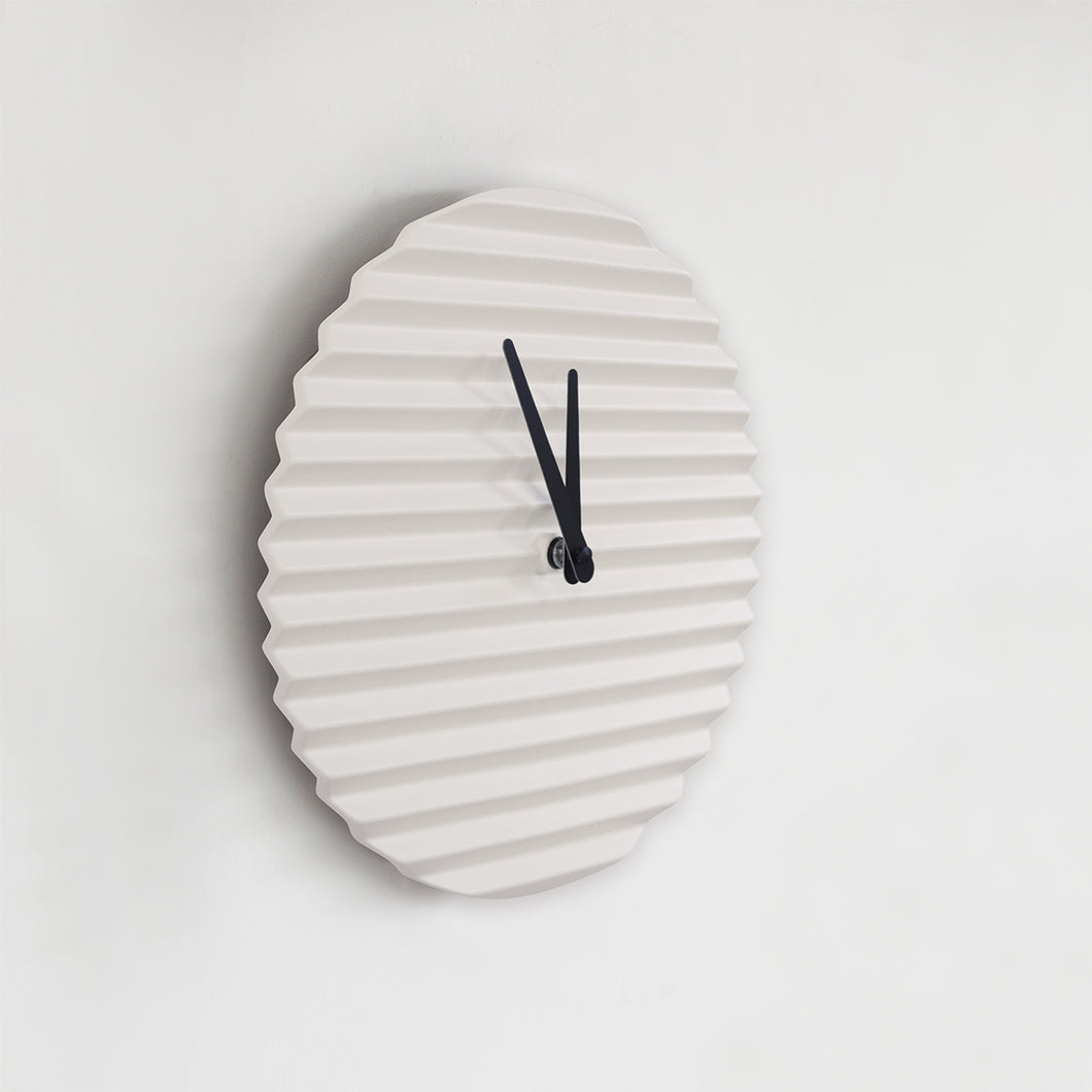 Horloge design Wave, blanche