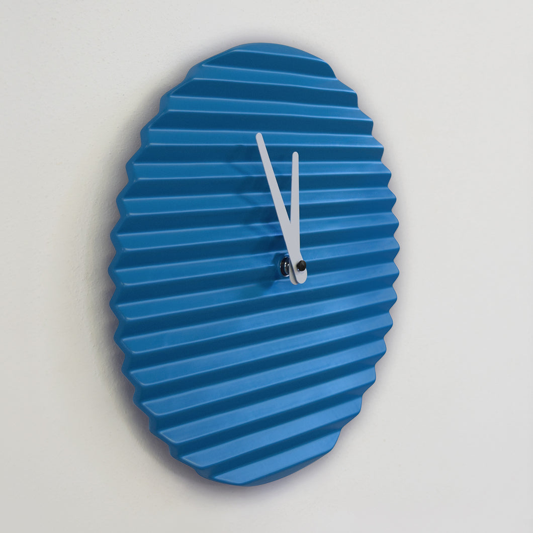 Horloge design Wave, bleue