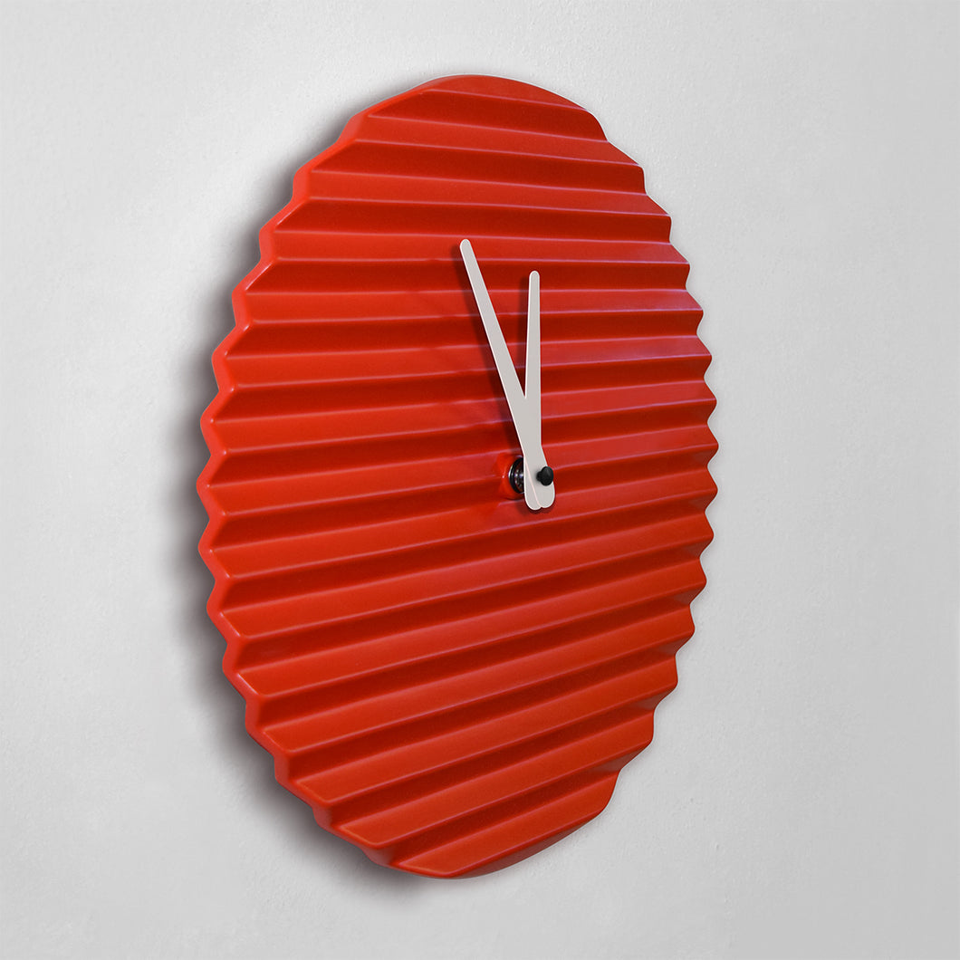 Horloge design Wave, rouge
